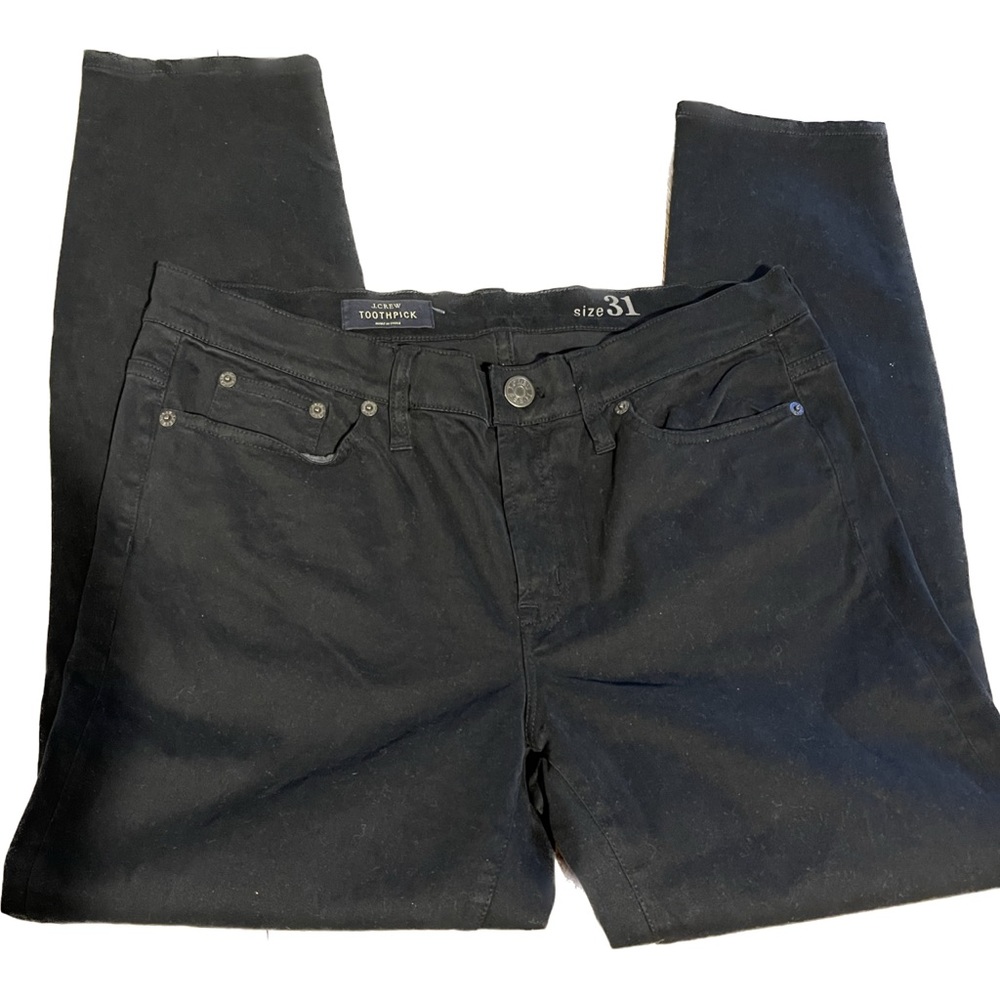 J  crew toothpick skinny size 31 black